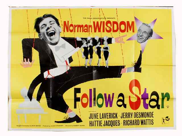 Appraisal: FOLLOW A STAR Rank comedy starring Norman Wisdom British quad