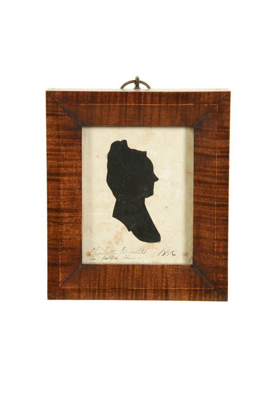 Appraisal: SILHOUETTE American st quarter- th century Hollow cut portrait of