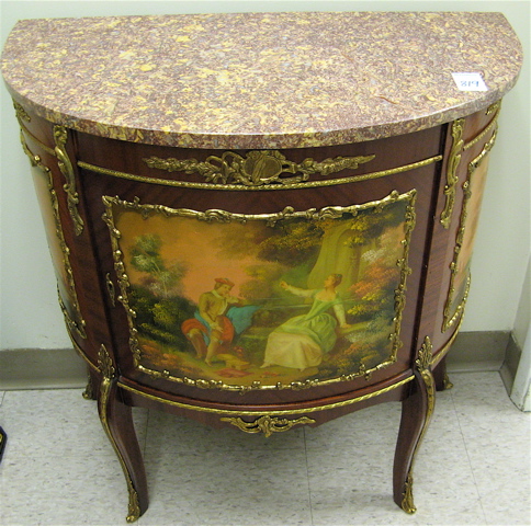 Appraisal: LOUIS XV STYLE VERNIS MARTIN SIDE CABINET Spain th century