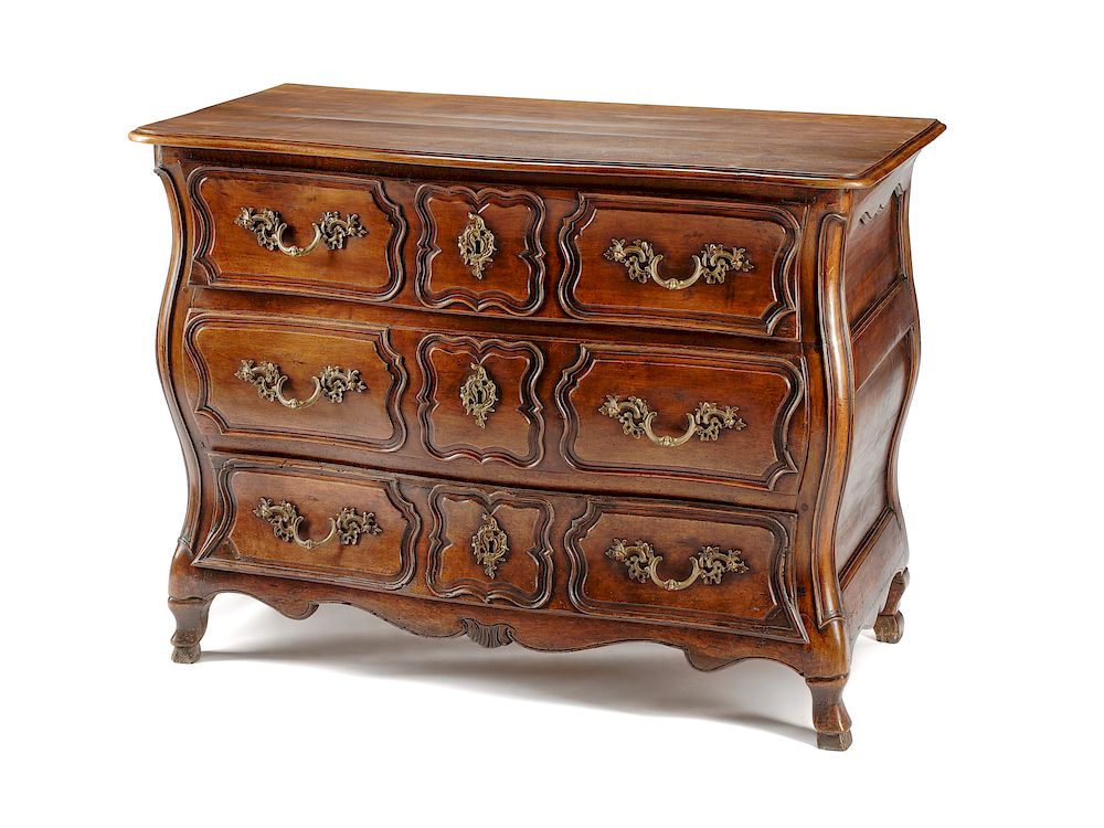 Appraisal: A French Provincial Bombe Commode A French Provincial Bombe Commode