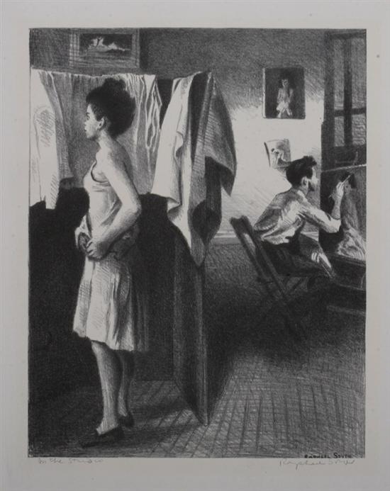 Appraisal: RAPHAEL SOYER American - IN THE STUDIO signed and titled