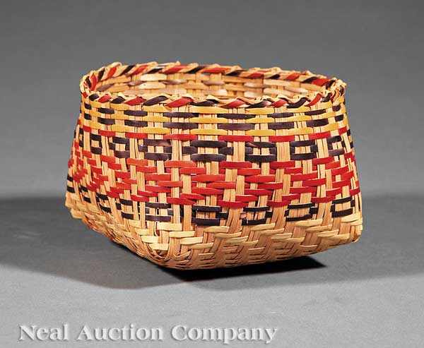 Appraisal: A Chitimacha Single Weave Basket attributed to the Darden Family