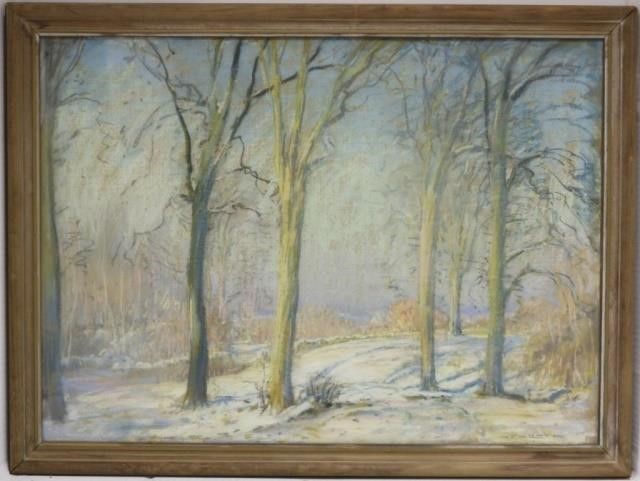 Appraisal: FREDERICK MORTIMER LAMB - STOUGHTON MA ARTIST GOUACHE DEPICTING A