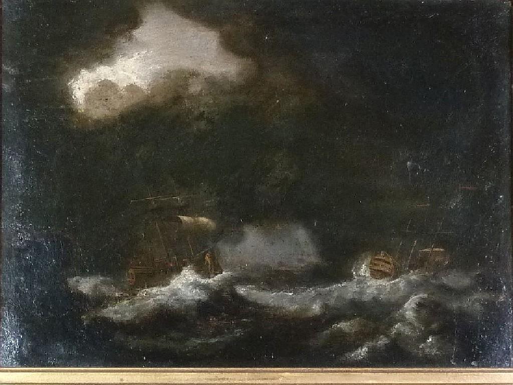 Appraisal: LUDOLF BAKHUYZEN - SEVENTEENTH CENTURY DUTCH OIL PAINTING ON RELINED