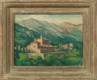 Appraisal: Charles Lewis Wrenn American - Monastery at Valdemosa oil on