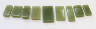 Appraisal: Seven Jade Pendants Seven Jade Pendants Dimensions - Shipping We