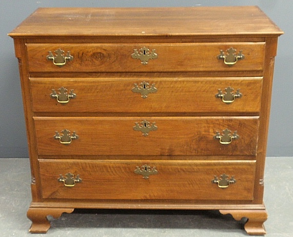 Appraisal: - Pennsylvania Chippendale walnut chest of drawers c h x