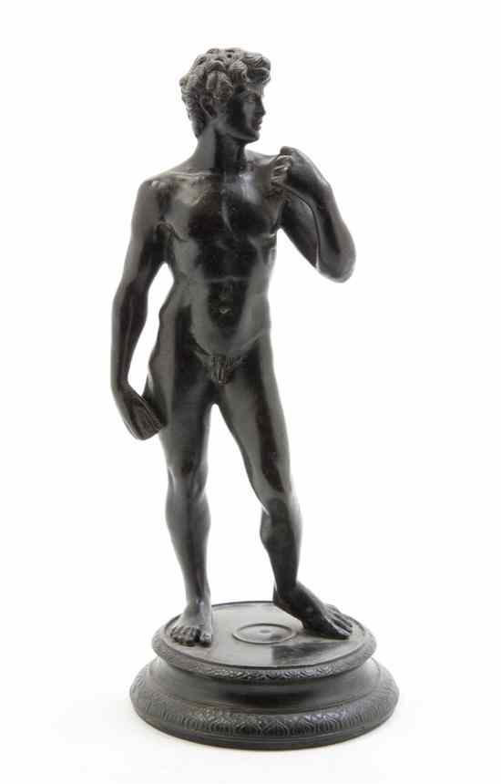 Appraisal: A Grand Tour Cast Metal Figure after the Antique depicting