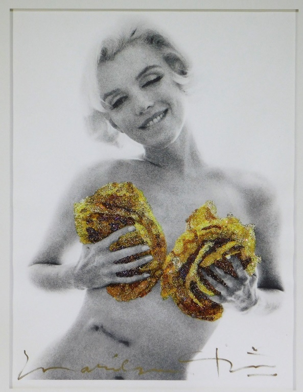 Appraisal: BERT STERN MARILYN MONROE GOLD ROSES LITHOGRAPH New York -