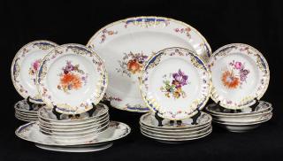 Appraisal: lot of KPM porcelain table service the partial gilt border