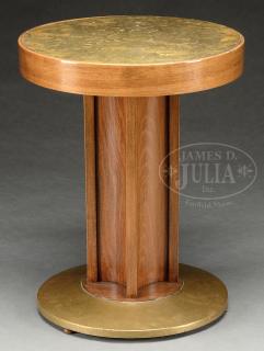 Appraisal: CIRCULAR SIDE TABLE BY JOSEPH HOFFMAN VIENNA AUSTRIA CIRCULAR SIDE