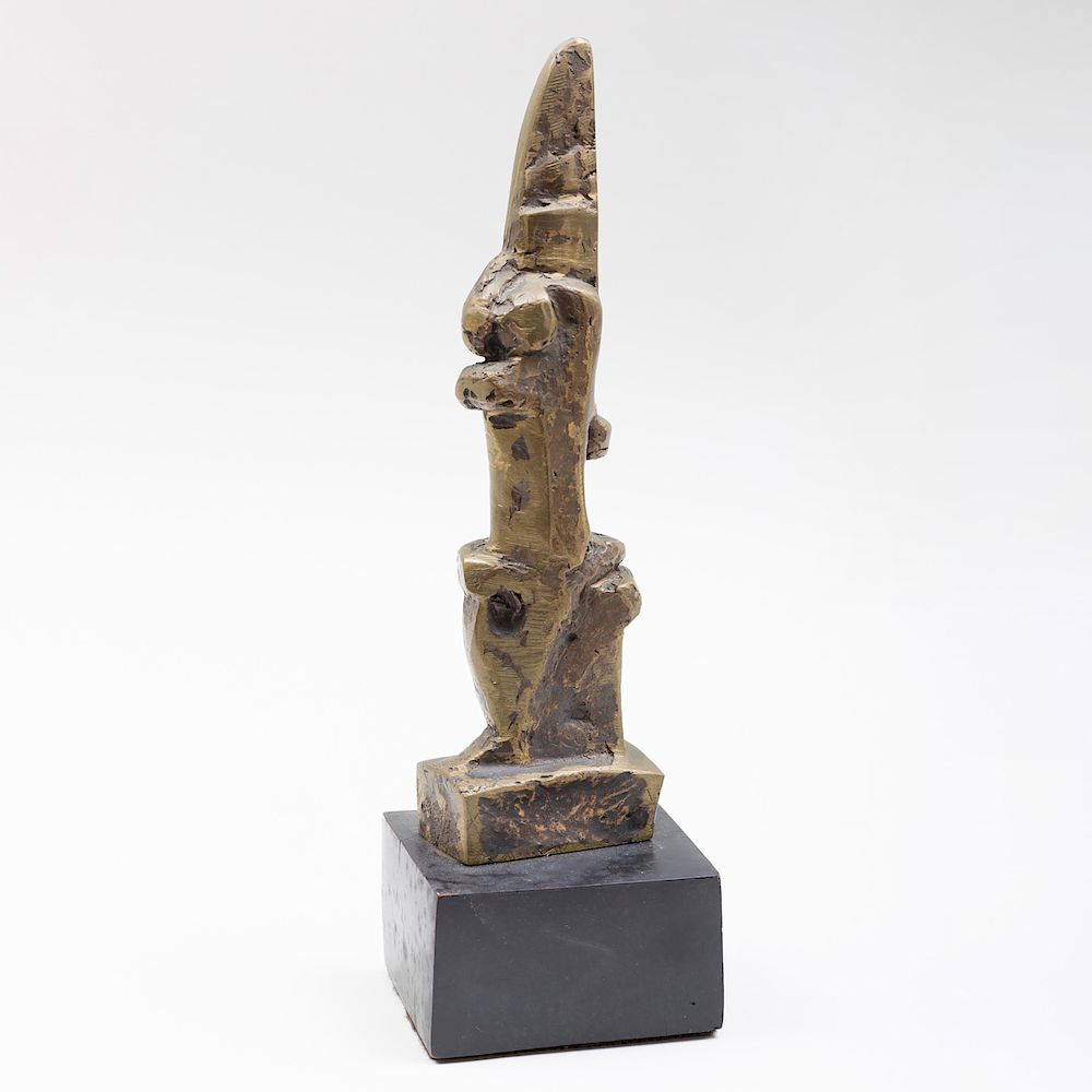 Appraisal: Jo Levy - Untitled Bronze unmarked on a black stone