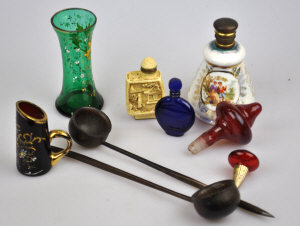 Appraisal: A mixed lot of th century and later scent bottles