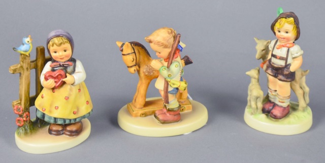 Appraisal: Three Hummel FigurinesIncluding Little Goat Herder Prayer Before Battle and