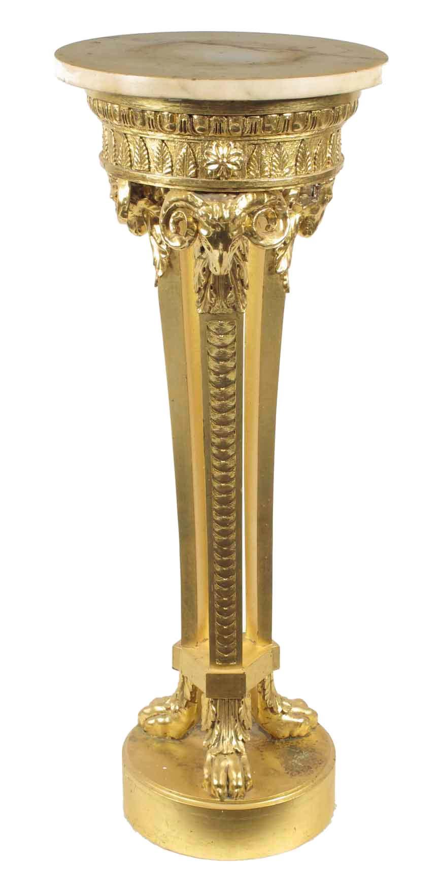 Appraisal: A carved gilt gesso torchere