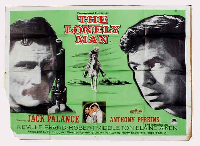 Appraisal: THE LONELY MAN Paramount western starring Jack Palance British quad