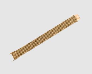 Appraisal: K Yellow Gold Mesh Bracelet K Yellow Gold Mesh Bracelet