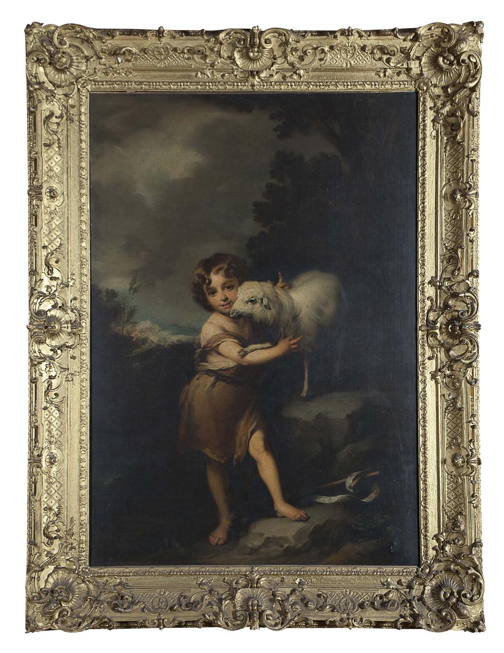 Appraisal: FOLLOWER OF BARTOLOMEO ESTEFAN MURILLO THE INFANT SAINT JOHN WITH