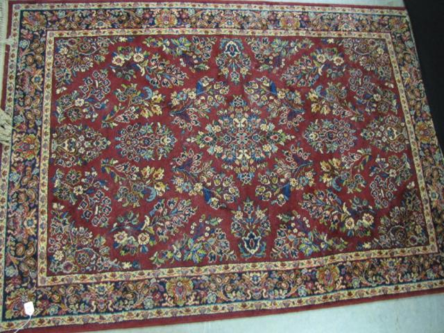 Appraisal: Karastan x rug red Sarouk pattern matches lot