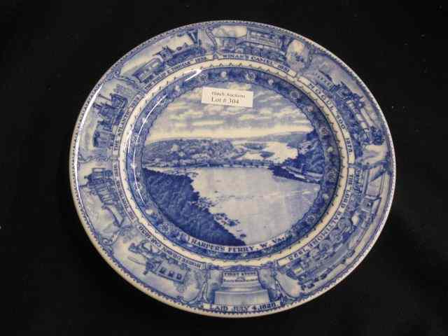 Appraisal: B O Railroad China Plate by Lamberton '' excellent