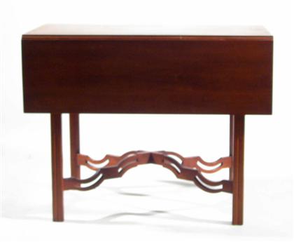 Appraisal: Chippendale mahogany pembroke table The rectangular top with conforming leaves