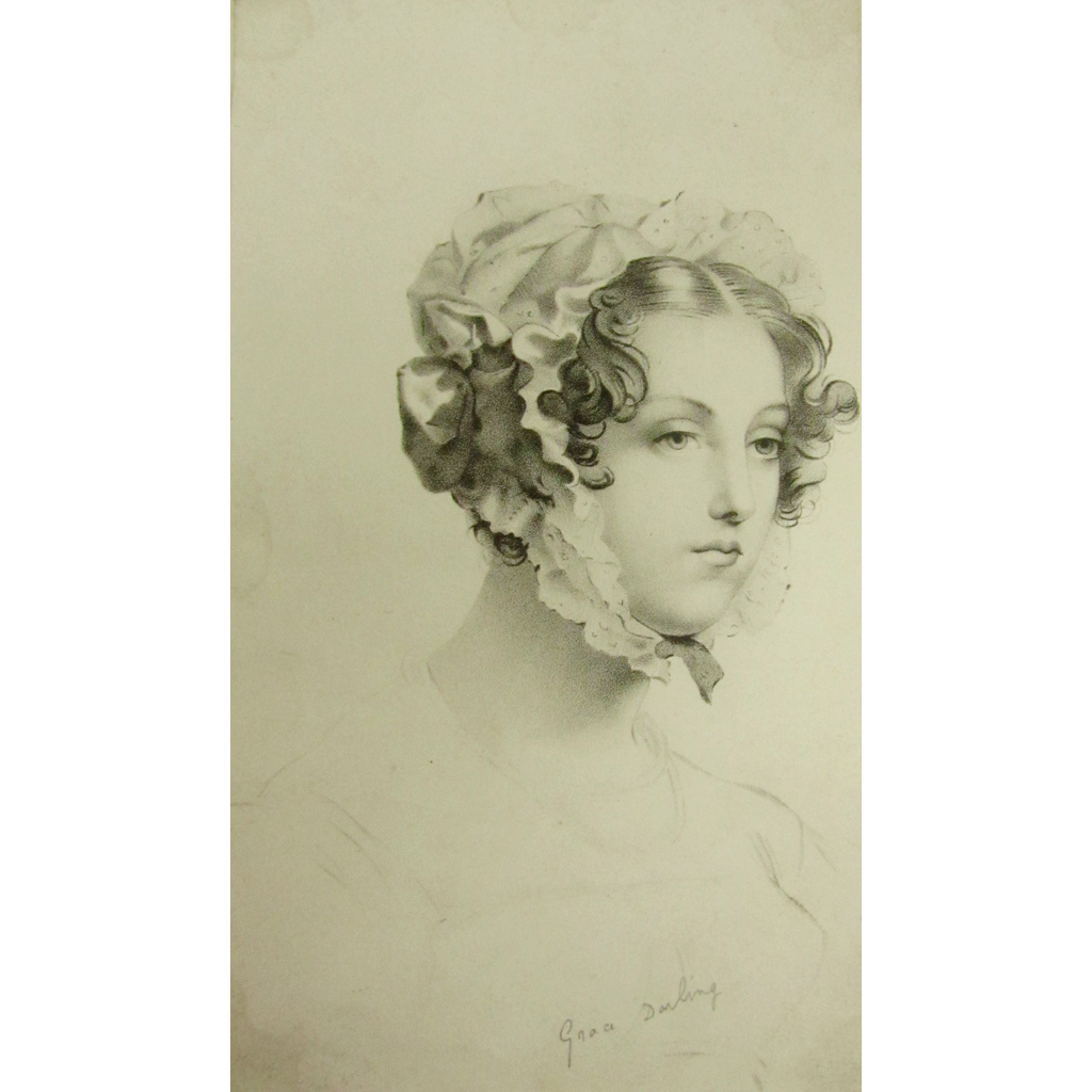 Appraisal: Darling GraceOriginal lithographed portrait pencilled at foot Grace Darling x