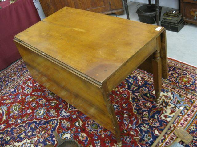 Appraisal: Period Cherry Dropleaf Table tall tall open