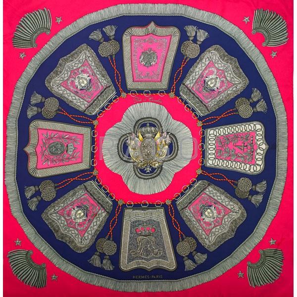 Appraisal: HERMES POSTE ET CAVALIERIE SILK SCARF Condition Report