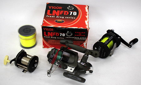 Appraisal: A VIGOUR L N F D FISHING REEL together with