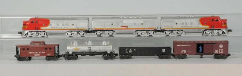 Appraisal: Lionel Santa Fe F Freight Set Description Post-war Includes set