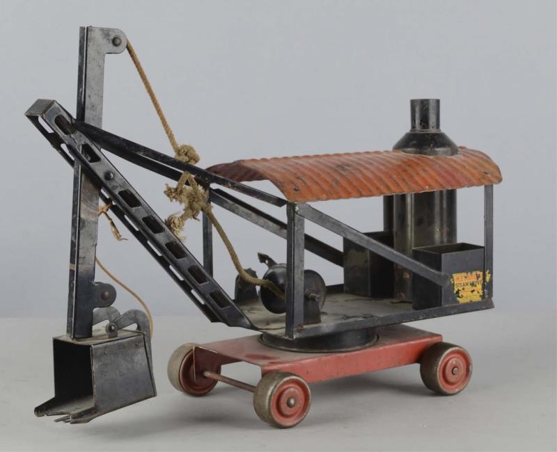 Appraisal: Keystone Pressed Steel Riding Steam Shovel Toy Red and black