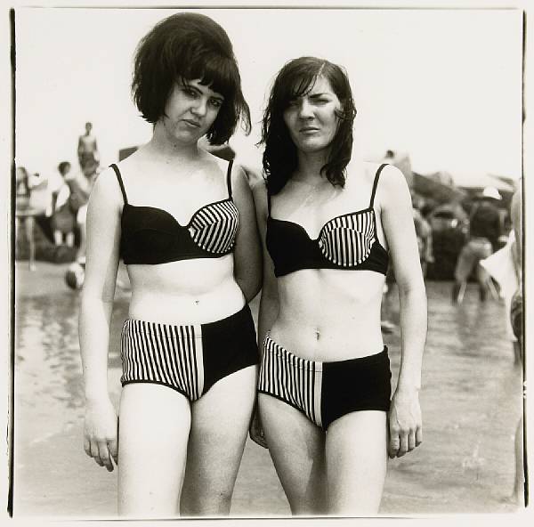 Appraisal: n a Diane Arbus American - Two Girls in matching