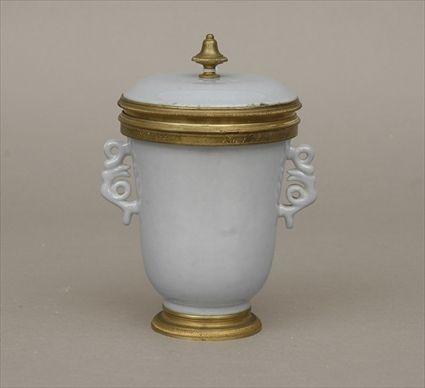 Appraisal: Small Lilac-Colored Chinese Vase with Gilt-Metal Mounts