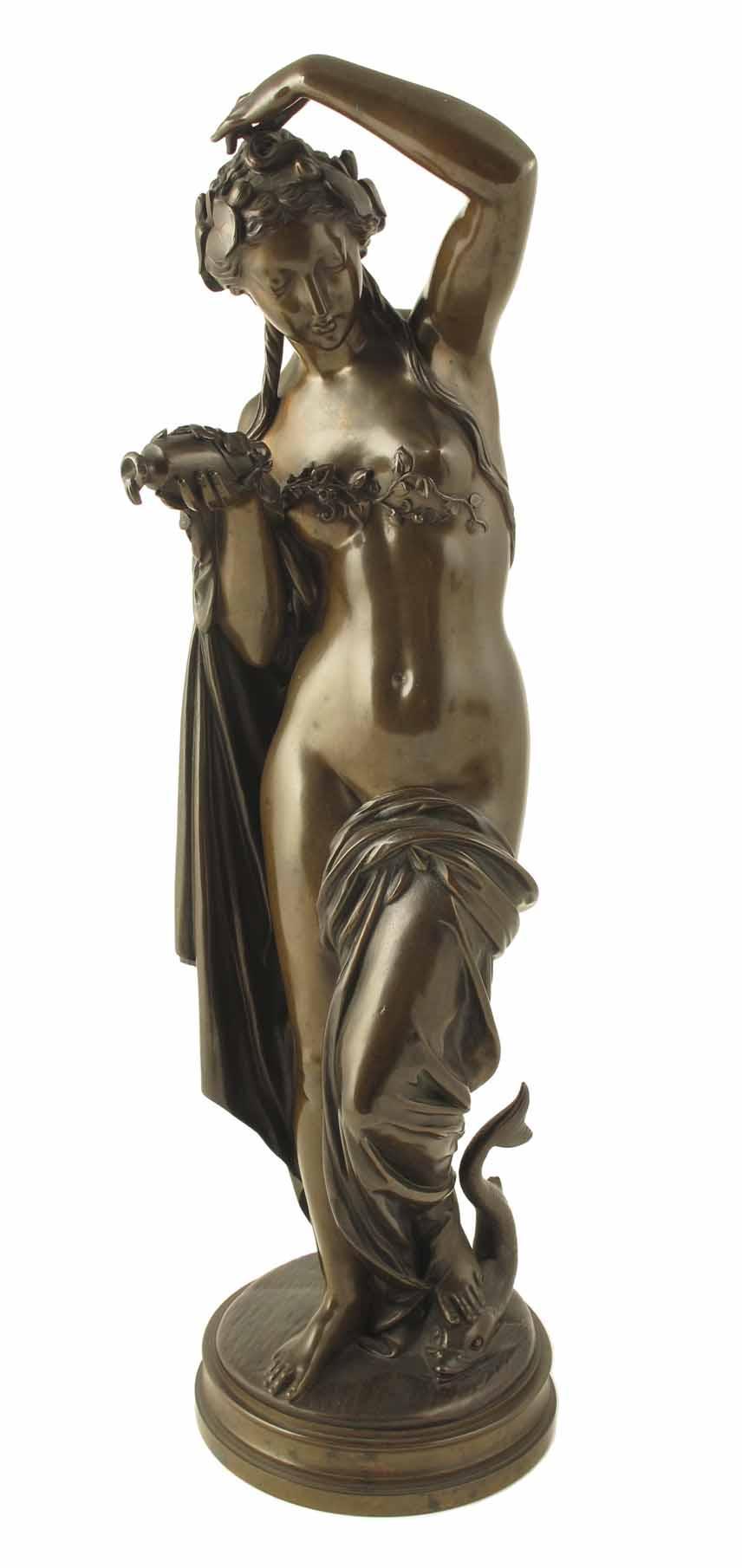 Appraisal: A th century French figural bronze