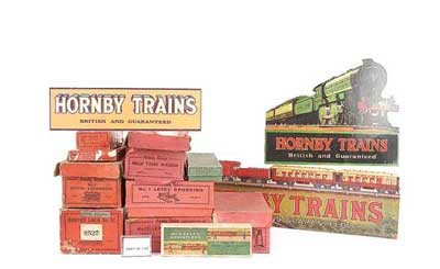 Appraisal: Hornby O Gauge quantity of empty boxes consisting of No