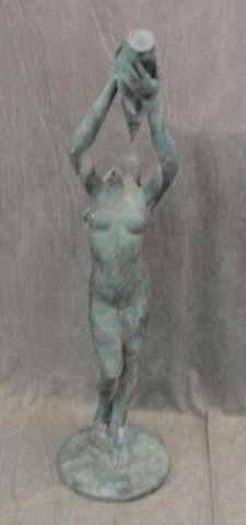 Appraisal: Bronze Figural Fountain Nice quality with a nice original patina