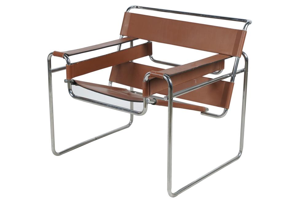 Appraisal: MARCEL BREUER FOR GAVINA WASSILY B ARMCHAIRwith partially torn clear