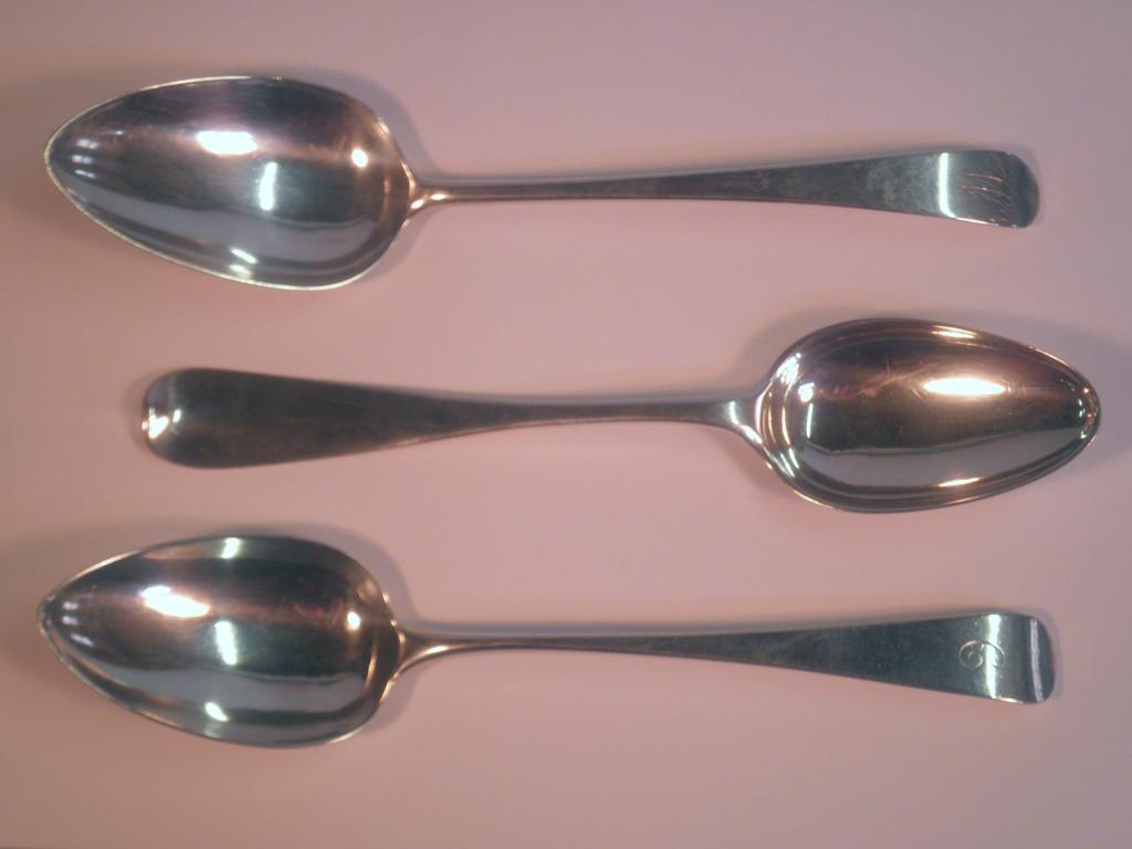 Appraisal: A George III silver Old English tablespoon by Ann Robertson