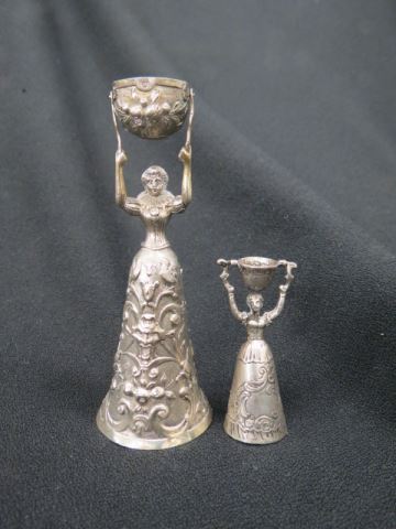 Appraisal: Dutch Silver Figural Wedding Cups fine and circa