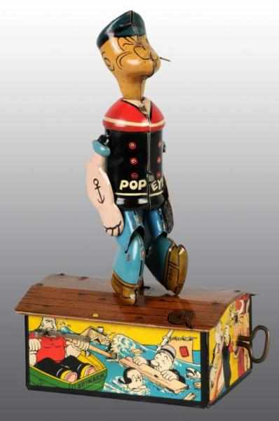 Appraisal: Tin Marx Popeye Roof Dancing Wind-Up Toy Description American Working