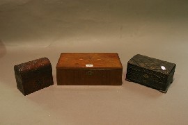 Appraisal: Three wooden boxes