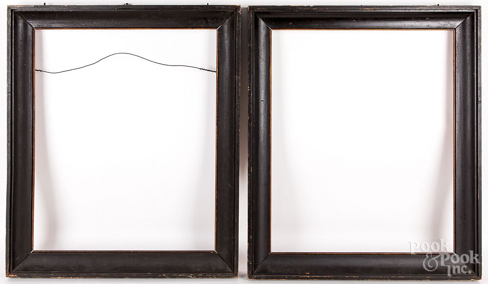 Appraisal: Pair of painted pine portrait frames mid th c Pair