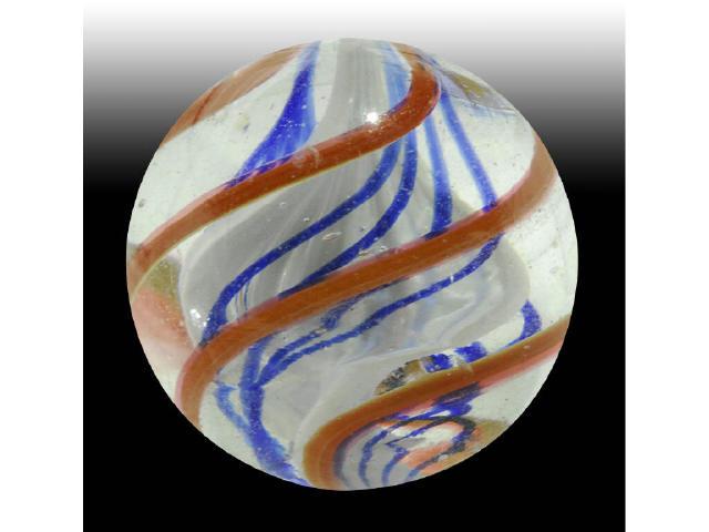 Appraisal: Single Ribbon Marble Description Three stage single ribbon White ribbon