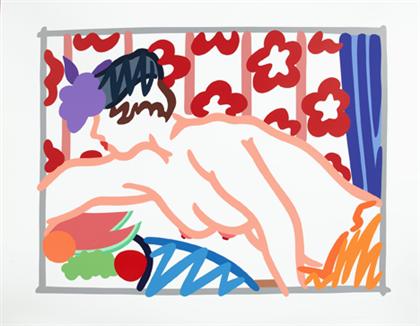 Appraisal: TOM WESSELMANN american - JUDY REACHING OVER TABLE pencil signed