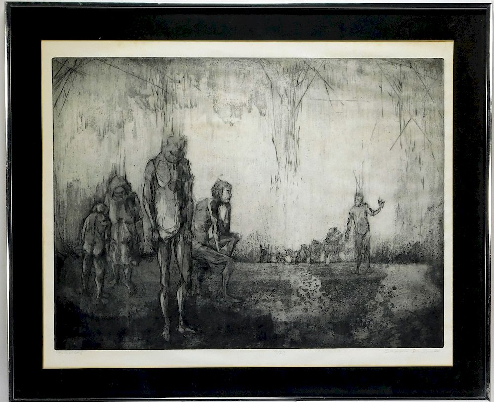 Appraisal: Seymour Rosofsky Grotesque Purgatory Lithograph United States - Purgatory edition