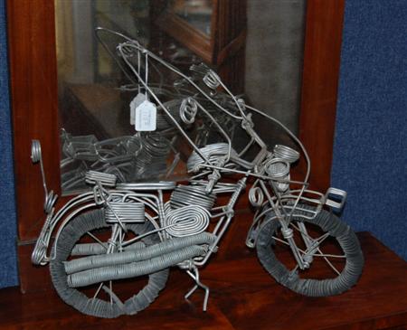 Appraisal: WIRE FRAME MOTORBIKE cm high