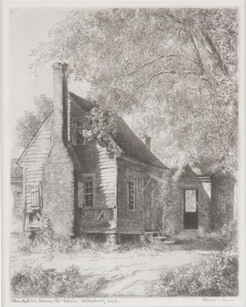 Appraisal: Hillsborough Etching by Louis Orr CT France - etching on