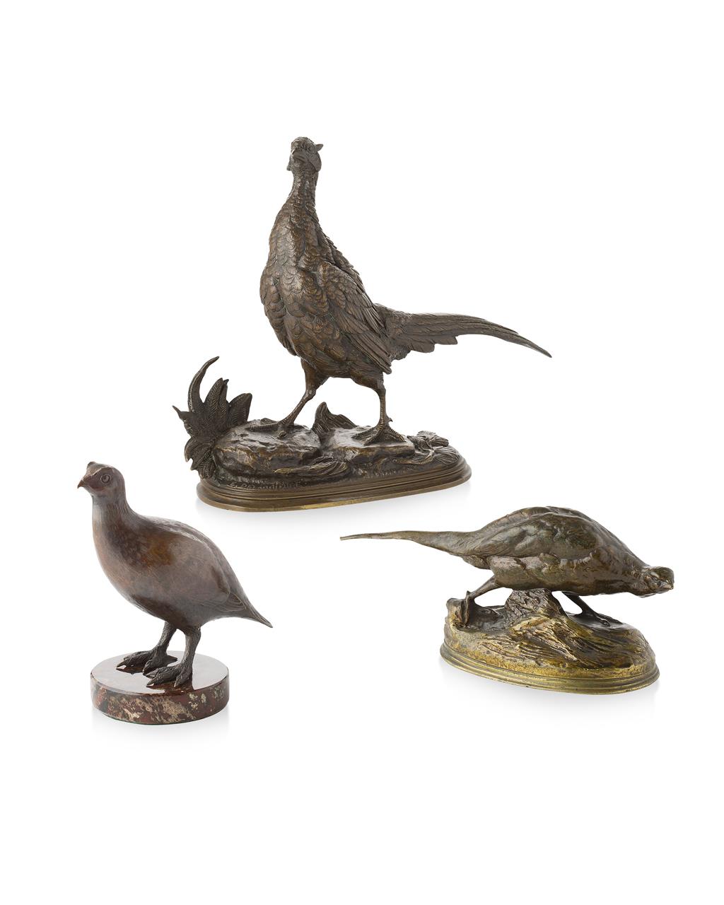 Appraisal: AFTER PAUL- DOUARD DELABRI RRE FRENCH - PHEASANT bronze medium