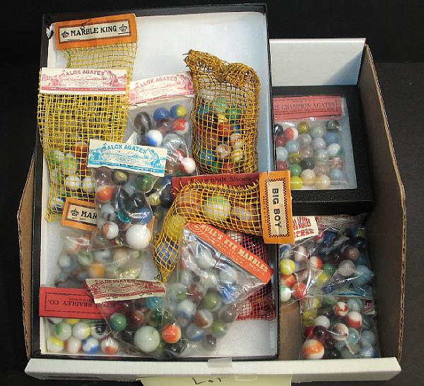 Appraisal: Lot of Marbles Lot includes a variety of bagged unbagged