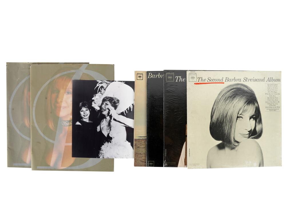 Appraisal: CAROL CHANNING BARBRA STREISAND LPS PROGRAMS PHOTOThe LP record albums